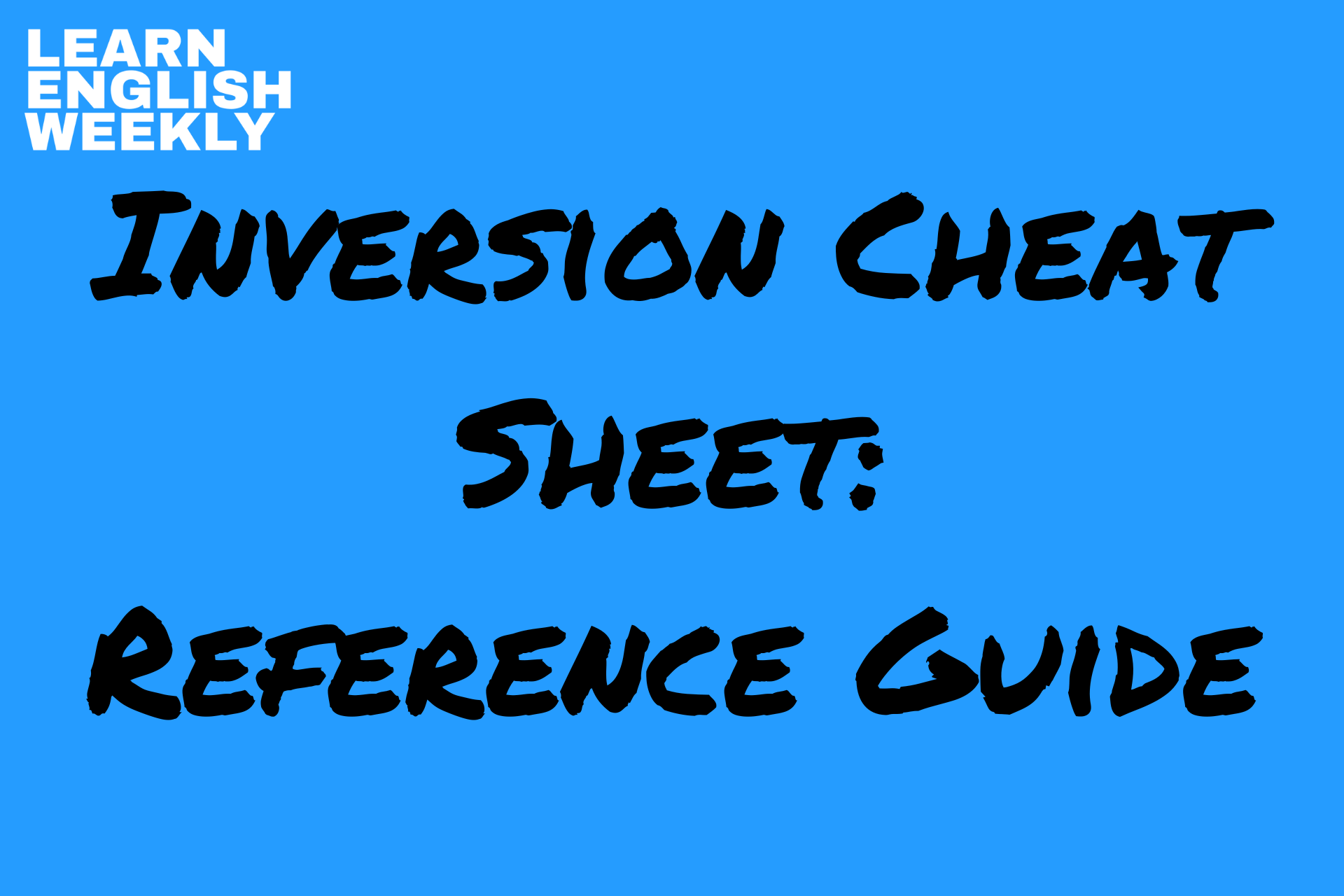 Inversion cheat sheet: reference guide