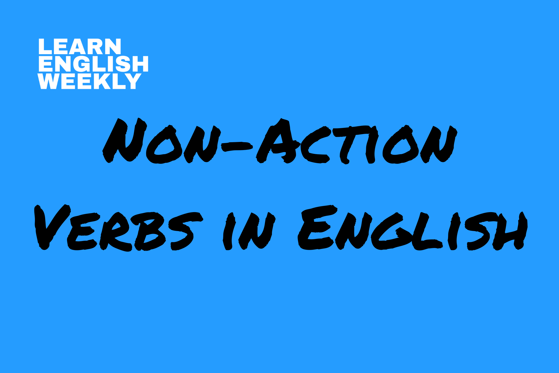 non-action verbs in english