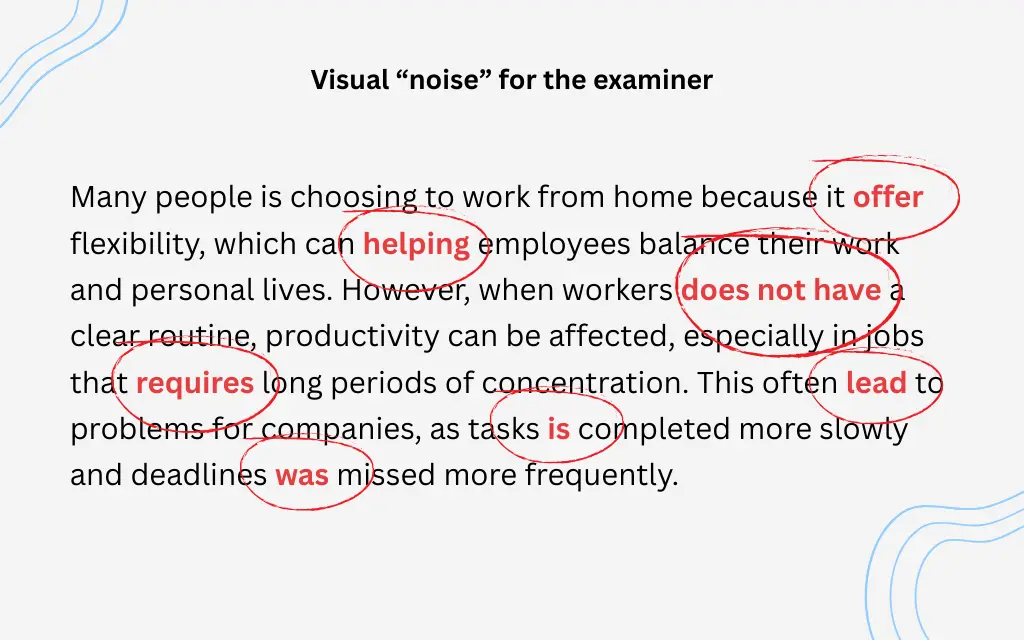 small-errors-visual-noise for examiners